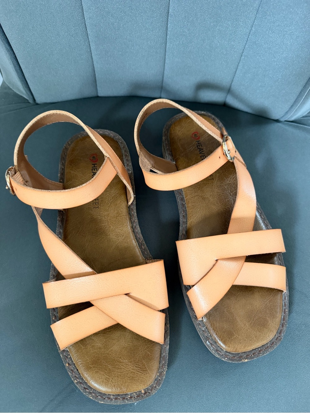 Heavenly Feet Coastal Sandals - light tan
